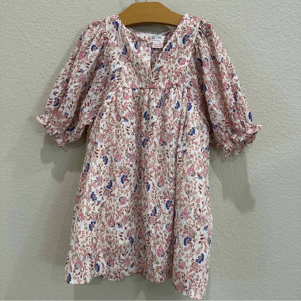Zara Kids Floral Dress - Pink and Blue